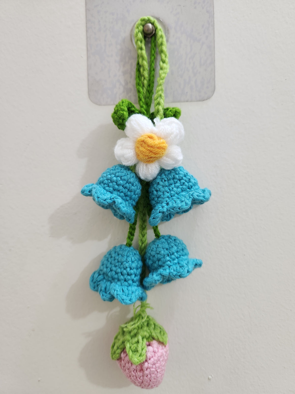Handmade Crochet Car Hanging Ornament – Cute Knitted Car Decor