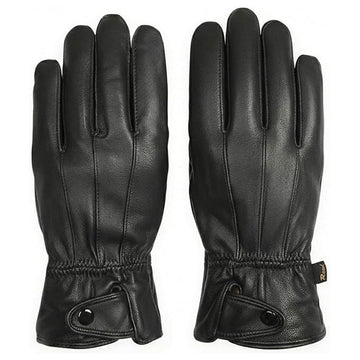 Leather Warm Lined Driving Gloves