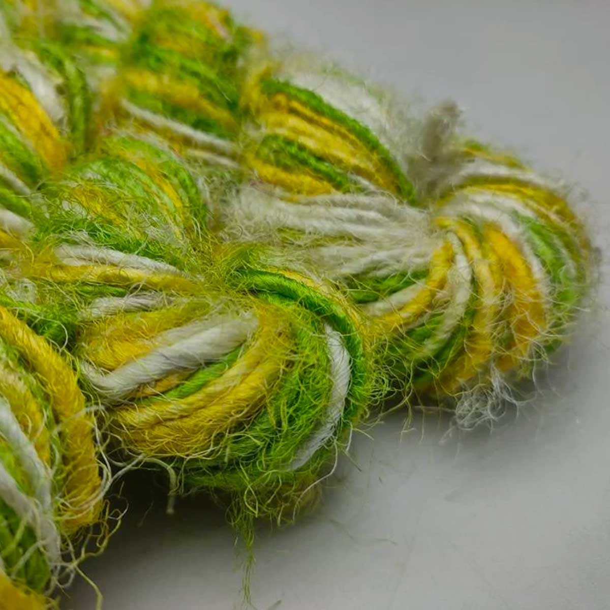 Corn Leaf Recycled Sari Silk Yarn