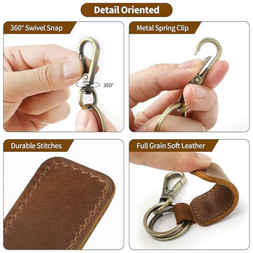 Leather Car Keychain