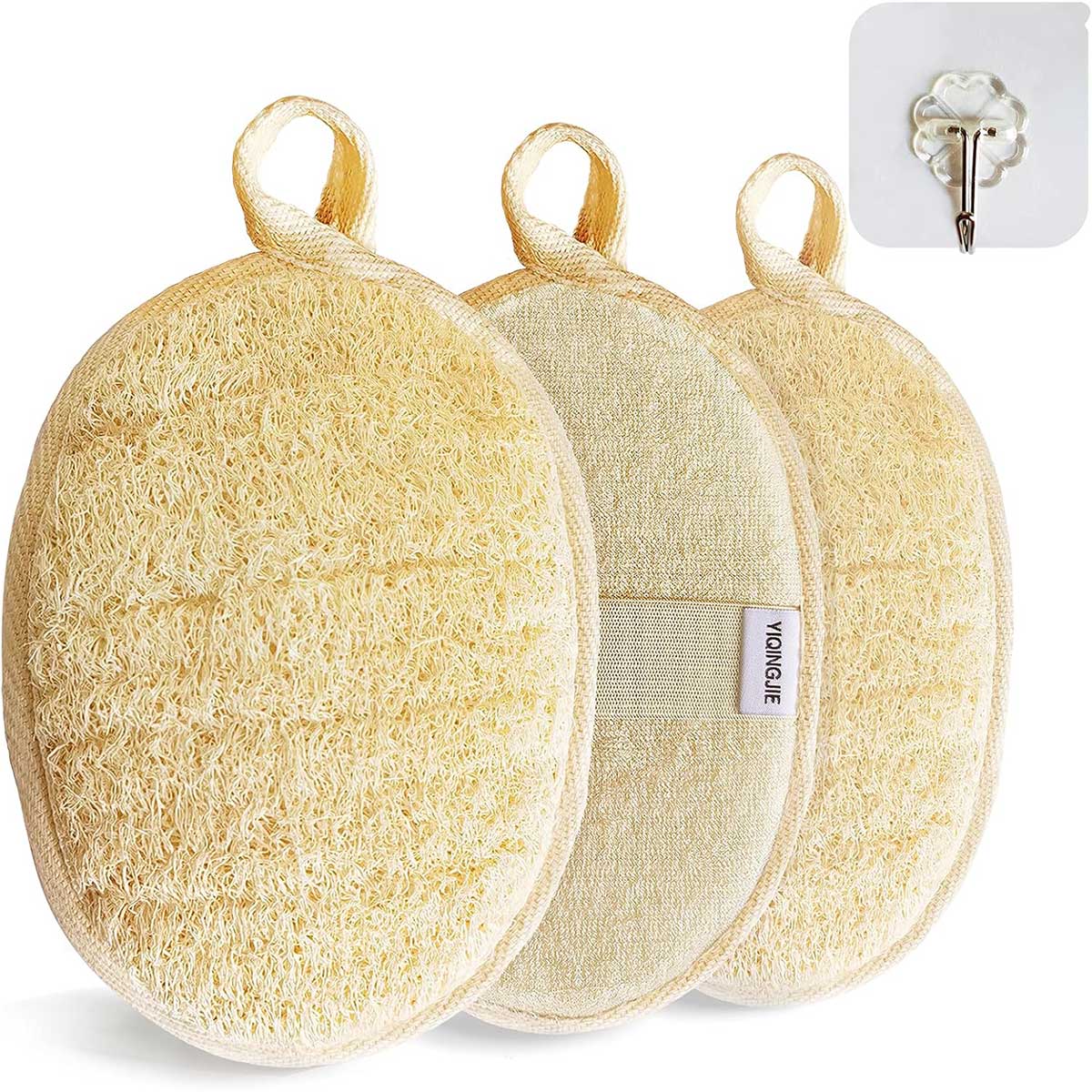 Natural Loofah Sponge Exfoliating Body Scrubber