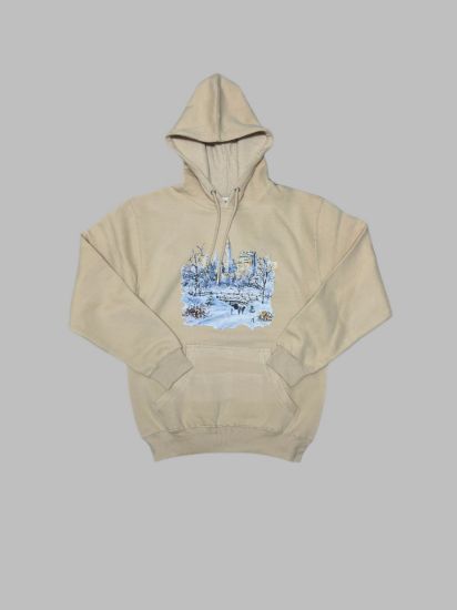 Picture of Beige Snow in NY Hoodie